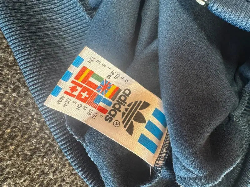 Vintage Adidas 90s Retro Tracksuit Top XL Rare Colourway Britpop Indie oasis 412