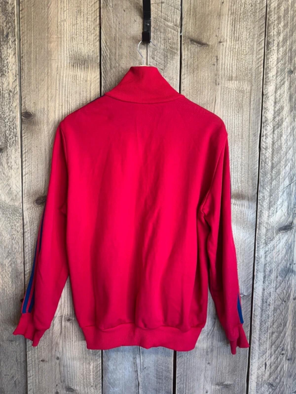 Vintage Adidas Tracksuit Top Jacket Made In Yugoslavia 70s 80s Large #348