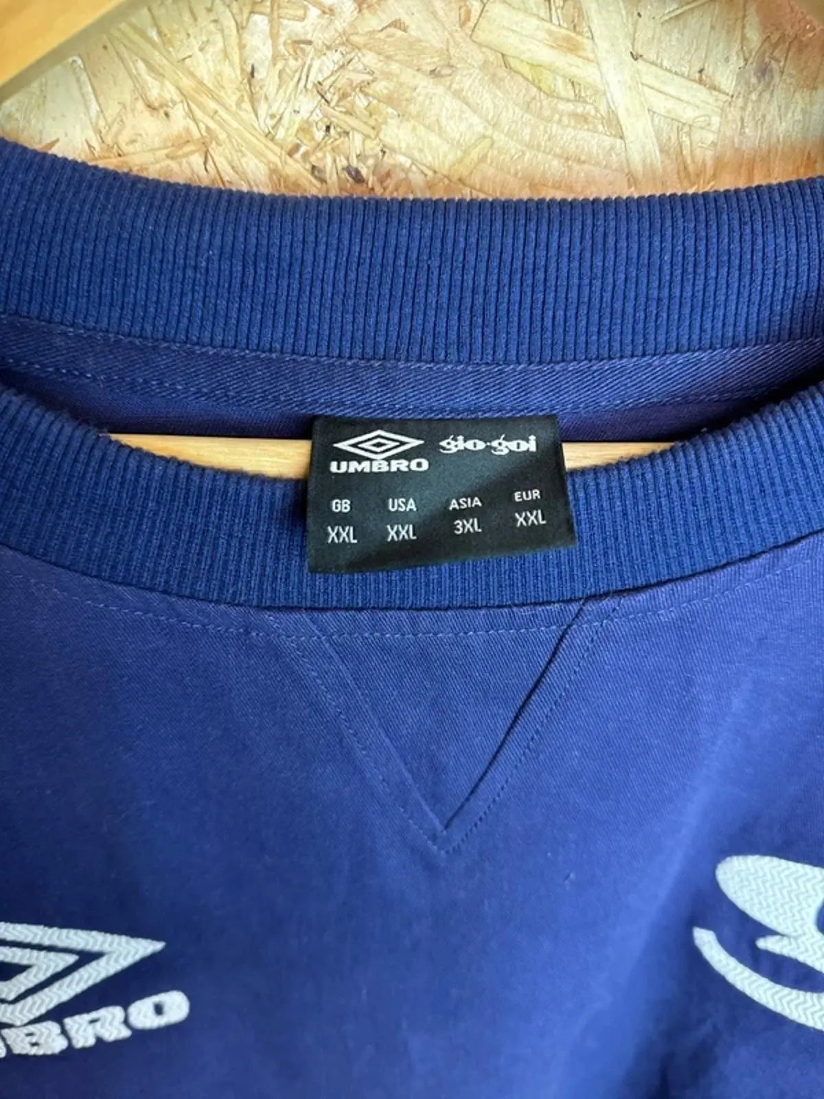 Umbro Gio Goi Collaboration Drill Tracksuit Top Jumper Smock XXL Oasis #208 Umbro