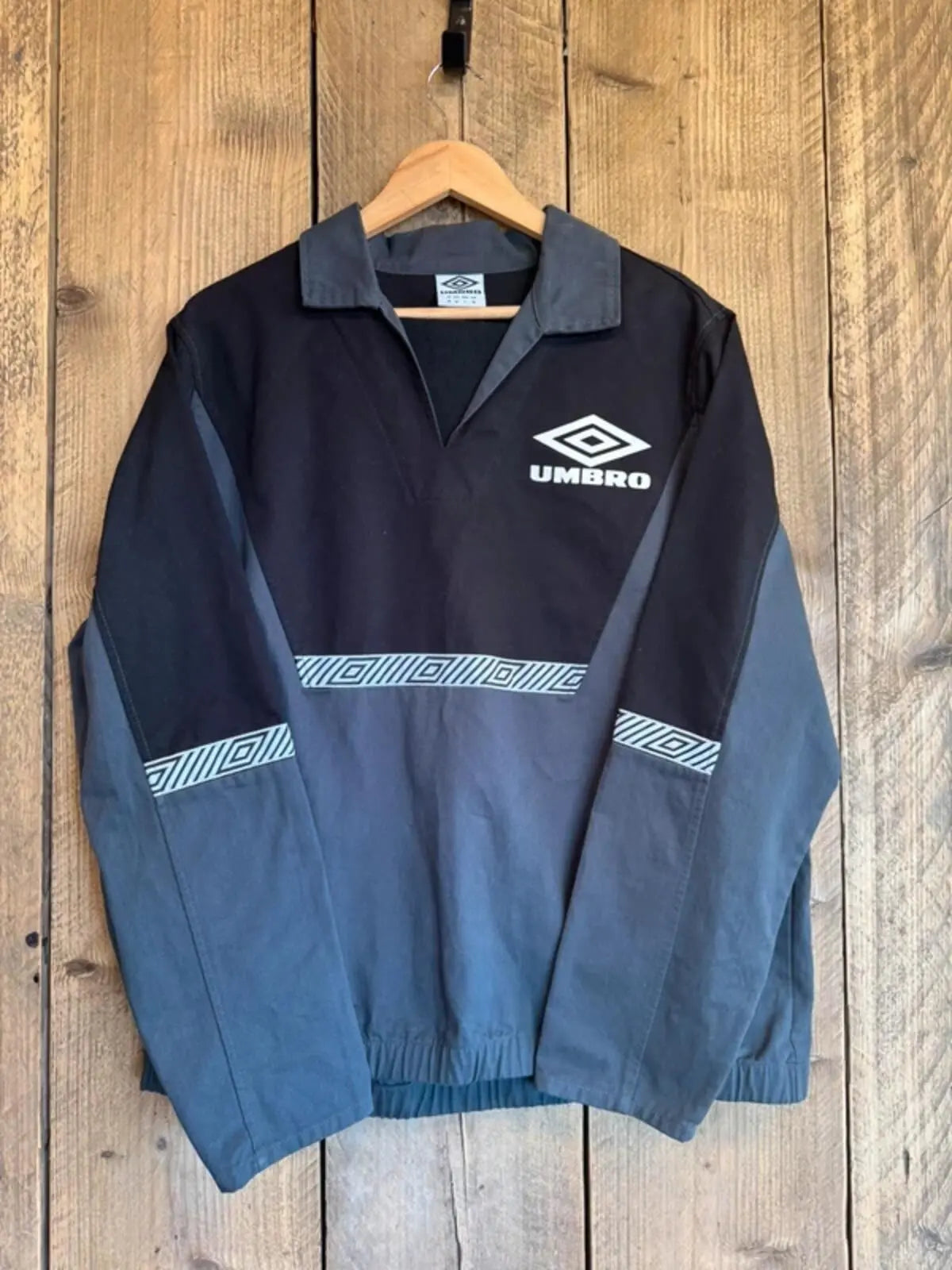 Classic Umbro Drill Tracksuit Top Jumper Sweater Medium #353