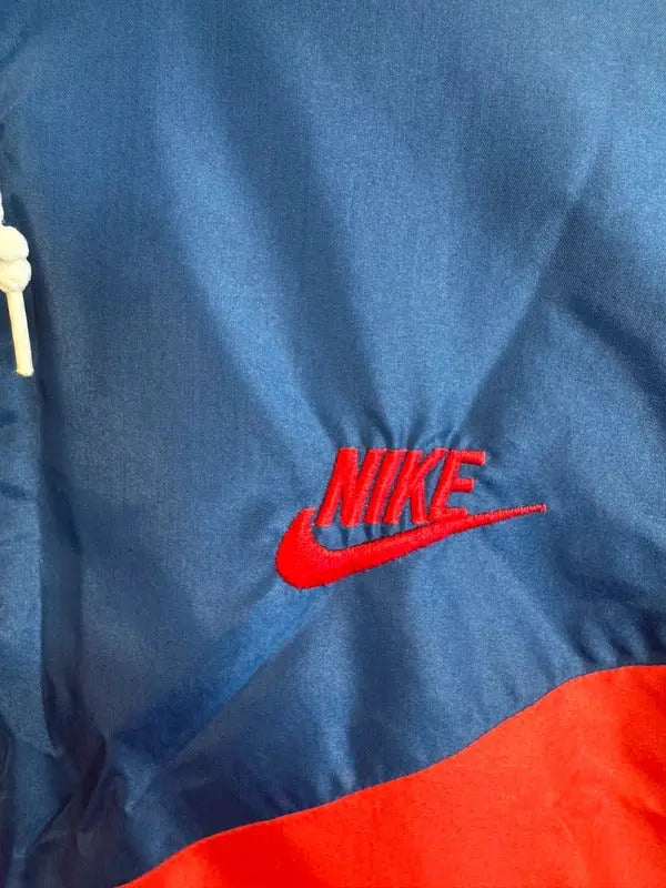 Vintage Original 1980s Nike Windbreaker Jacket Coat Fleece lined Medium