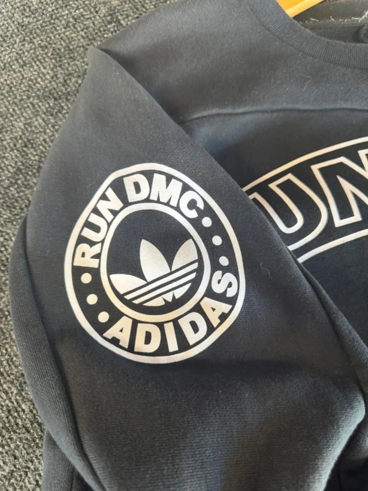 Vintage Adidas Originals Run DMC Jumper Sweatshirt Medium #363