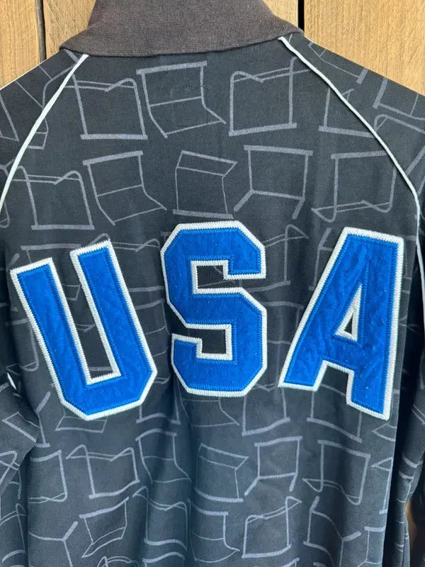 Vintage Adidas Originals USA Tracksuit Top Jacket Large #608