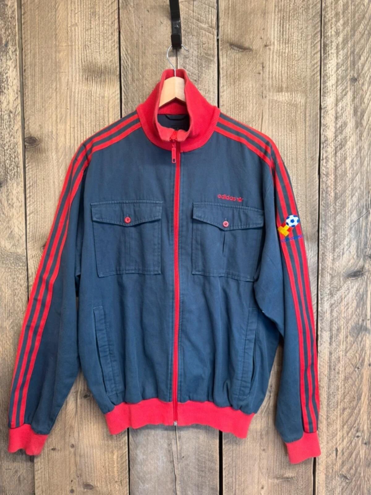 Vintage Adidas Espana 82 Jacket / Tracksuit Top Large World Cup Football #351