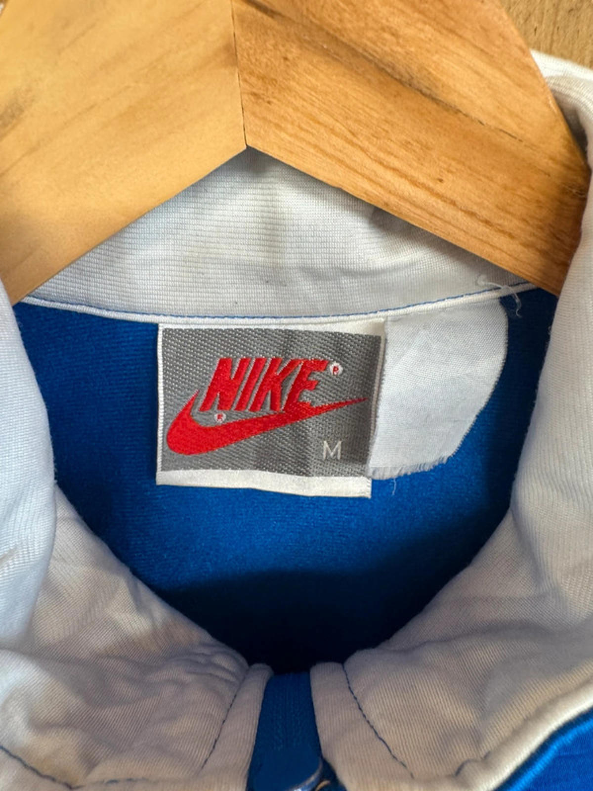 Vintage 1980s Original Nike Tracksuit Top Mens Medium Jumper Sweater