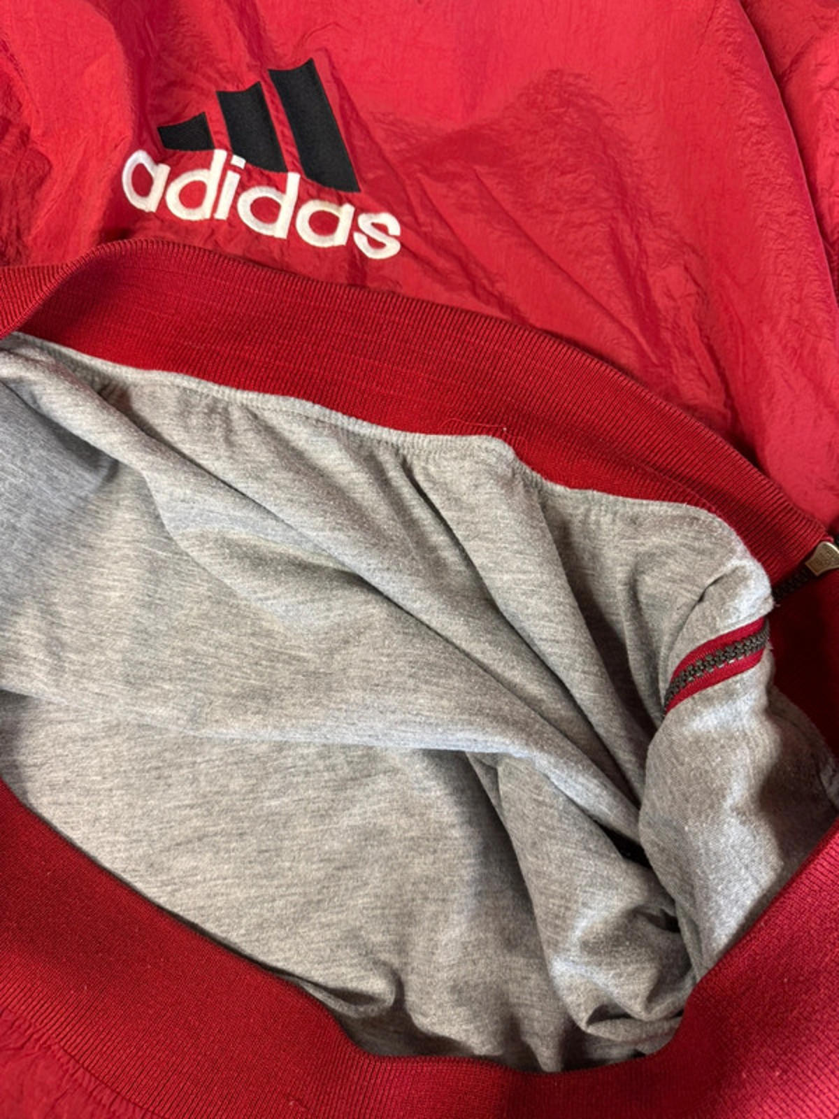 Vintage Adidas 90s Retro Drill Tracksuit Top Jumper XL