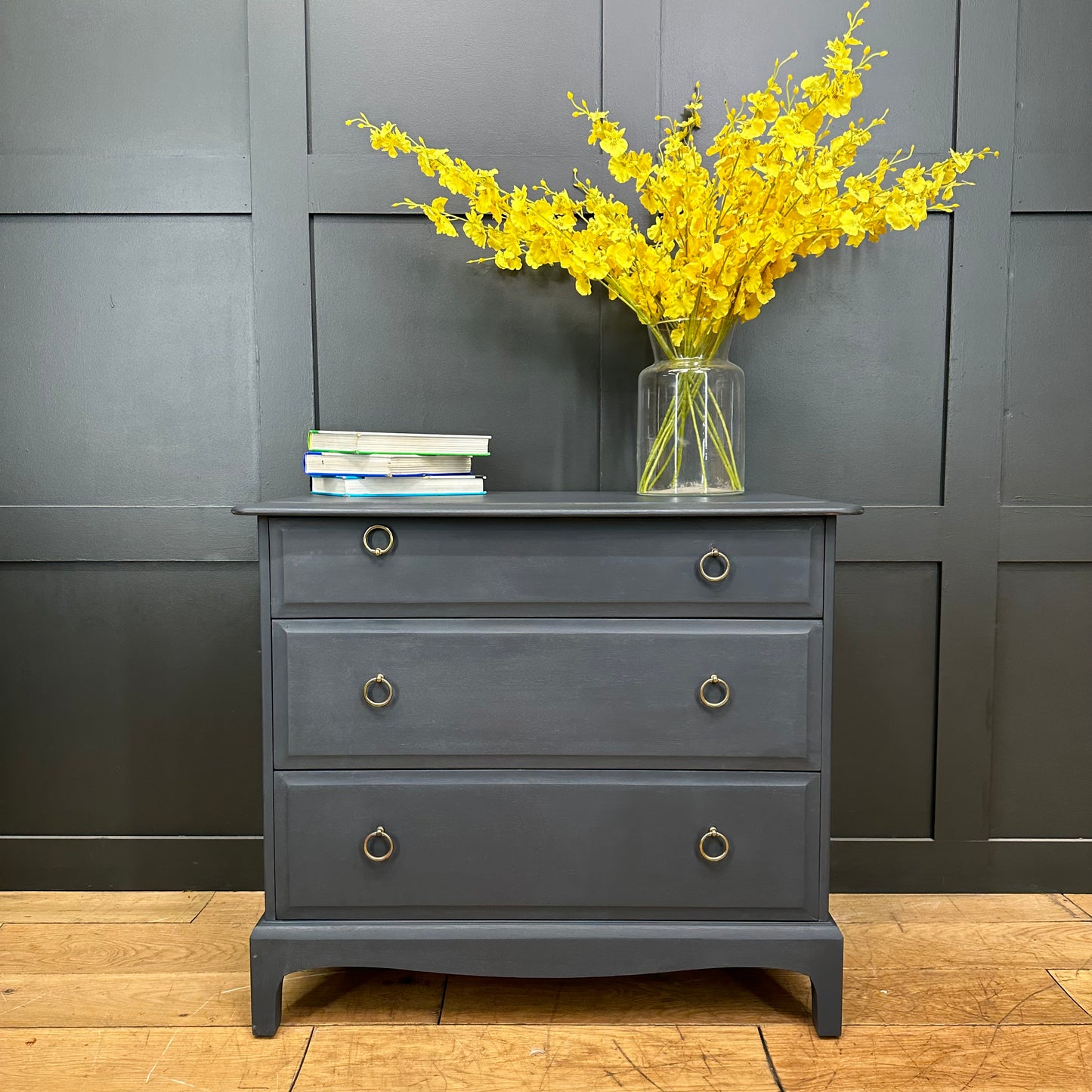 Vintage Stag Grey Chest Of Drawers / Dressing Table  / Bedroom Dresser / Retro