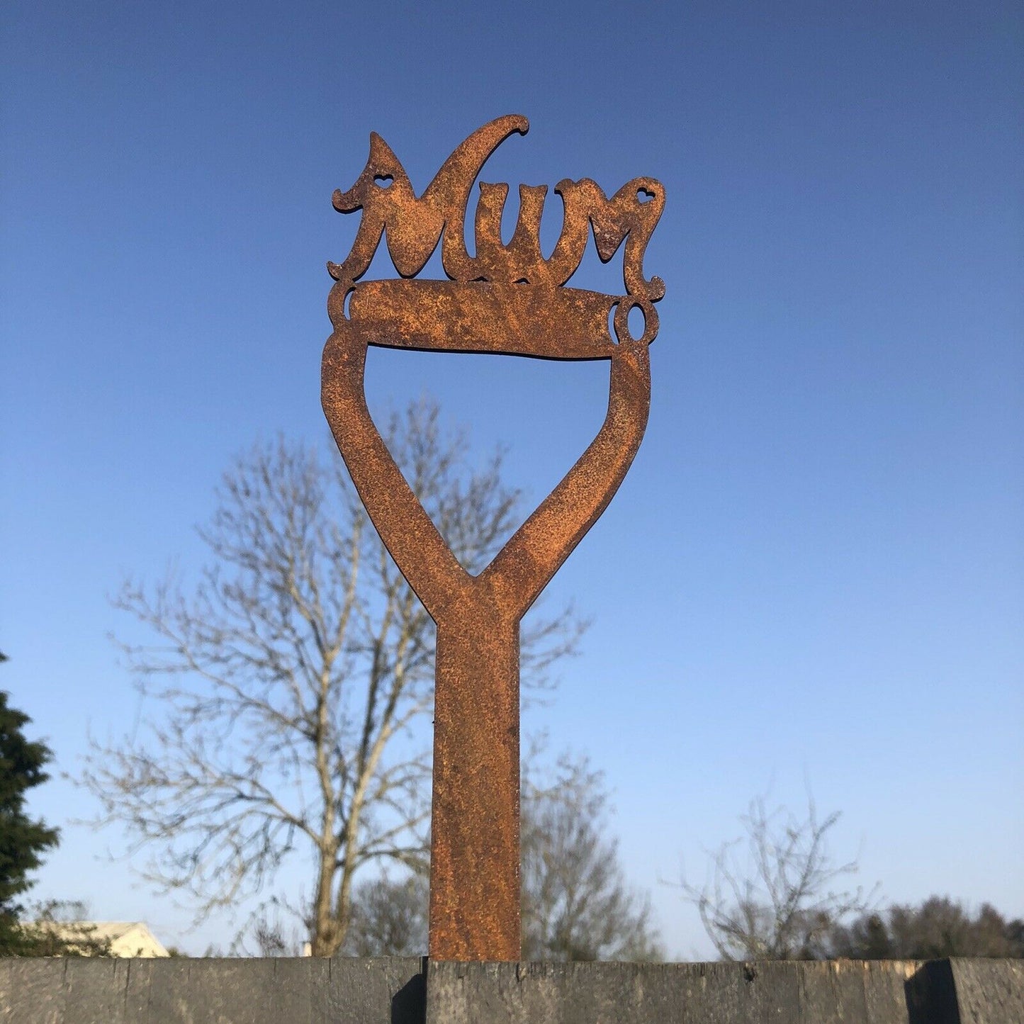 Rusty Metal Garden Spade Decorations