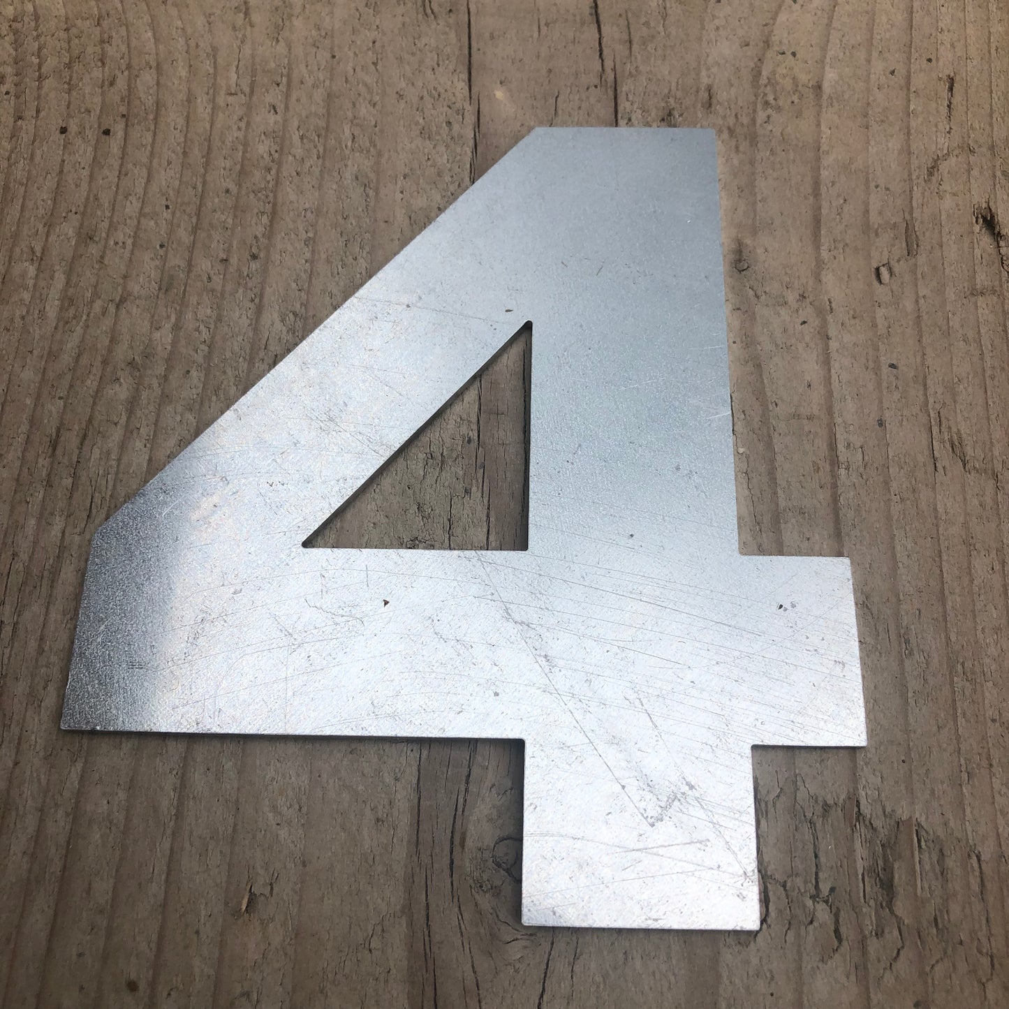 5" Galvanised Steel Fat Font Letters A-Z 0-9