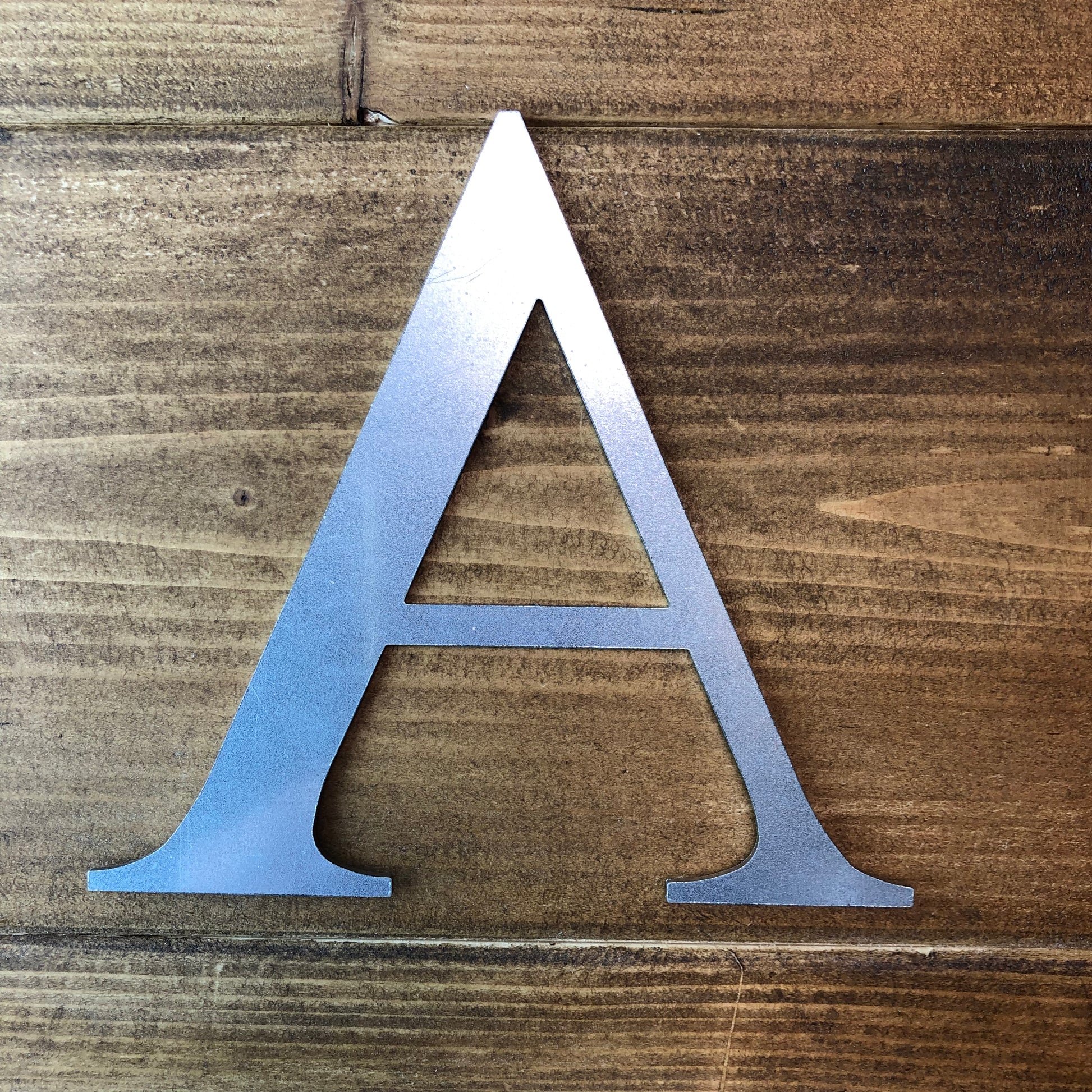 5" galvanized steel letter A