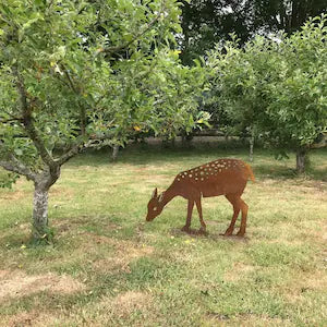 Rusty Metal Deer Garden Decoration