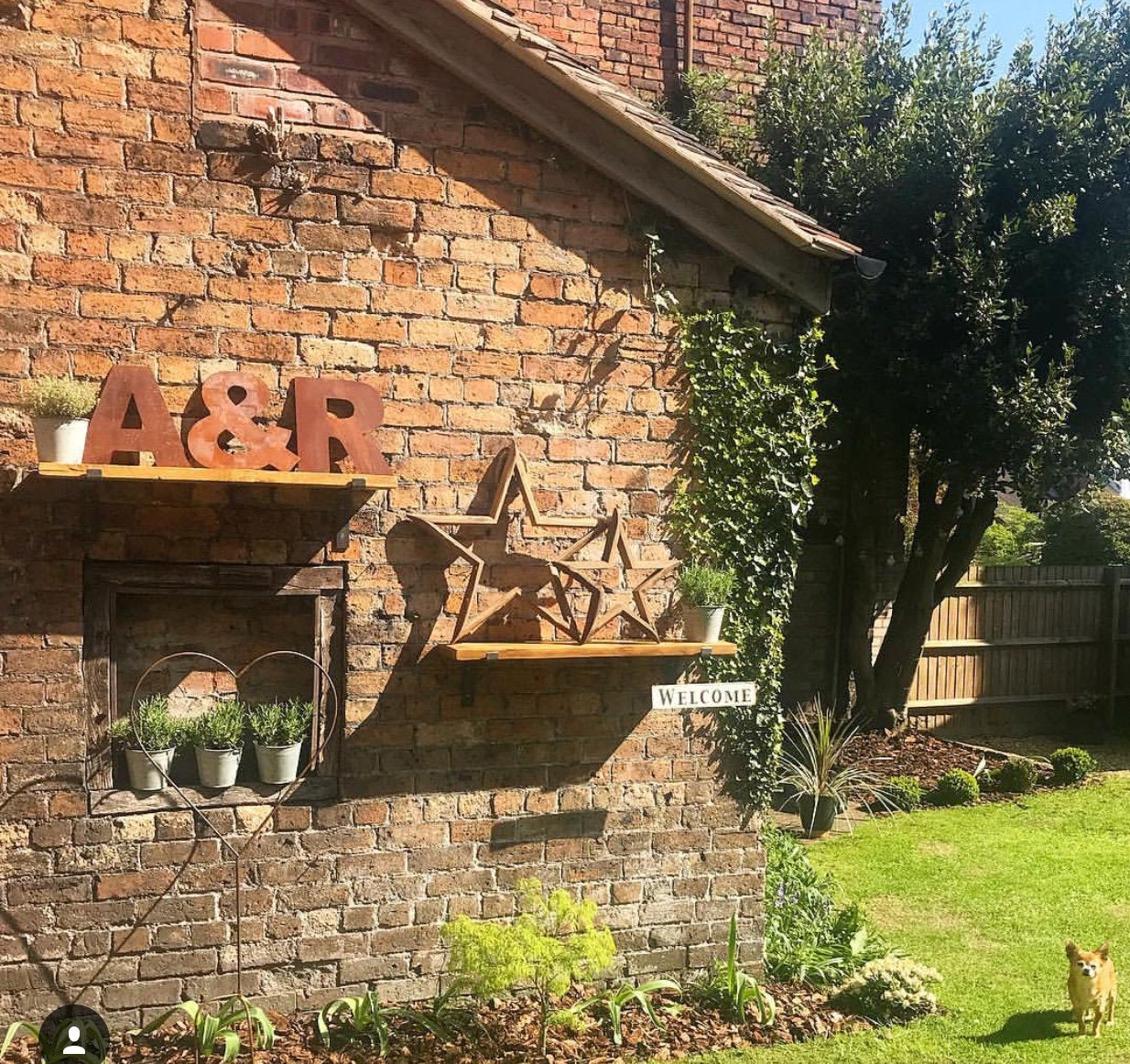 12" Rusty Fat Font Metal Letters A-Z 0-9.