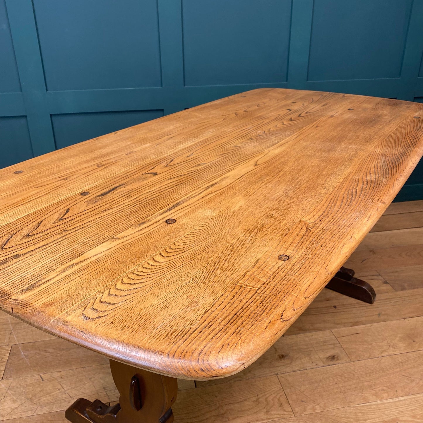 Vintage Ercol Refectory Table  / Elm Dining Table / Mid Century/ Kitchen Table/B