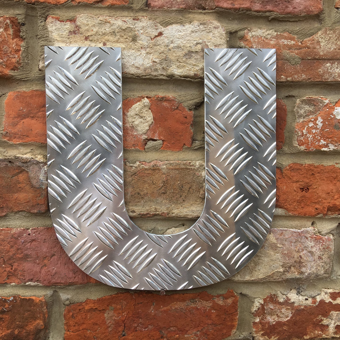 5" or 12" Aluminum Industrial Lettering A-Z 0-9