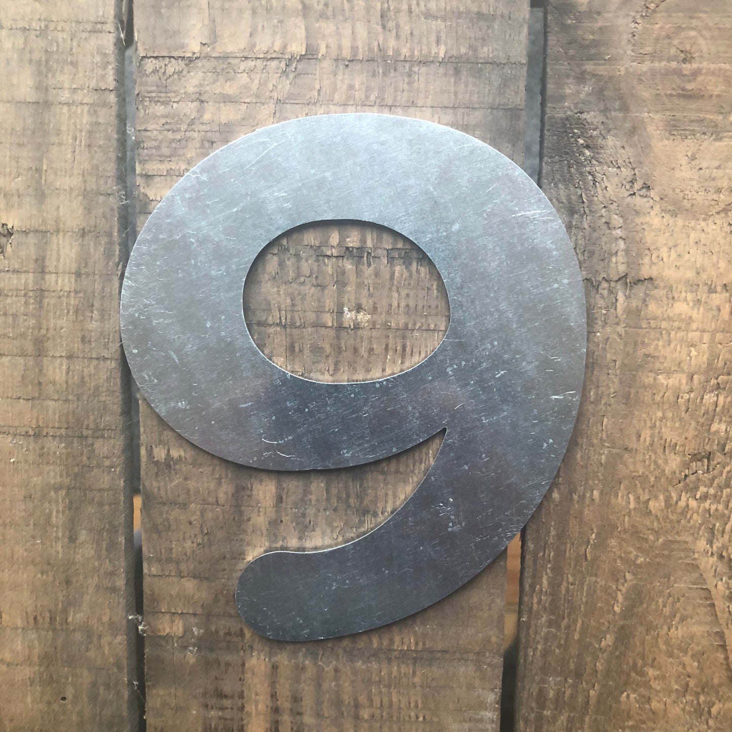 5" Galvanised Steel Round Font Metal Letters A-Z