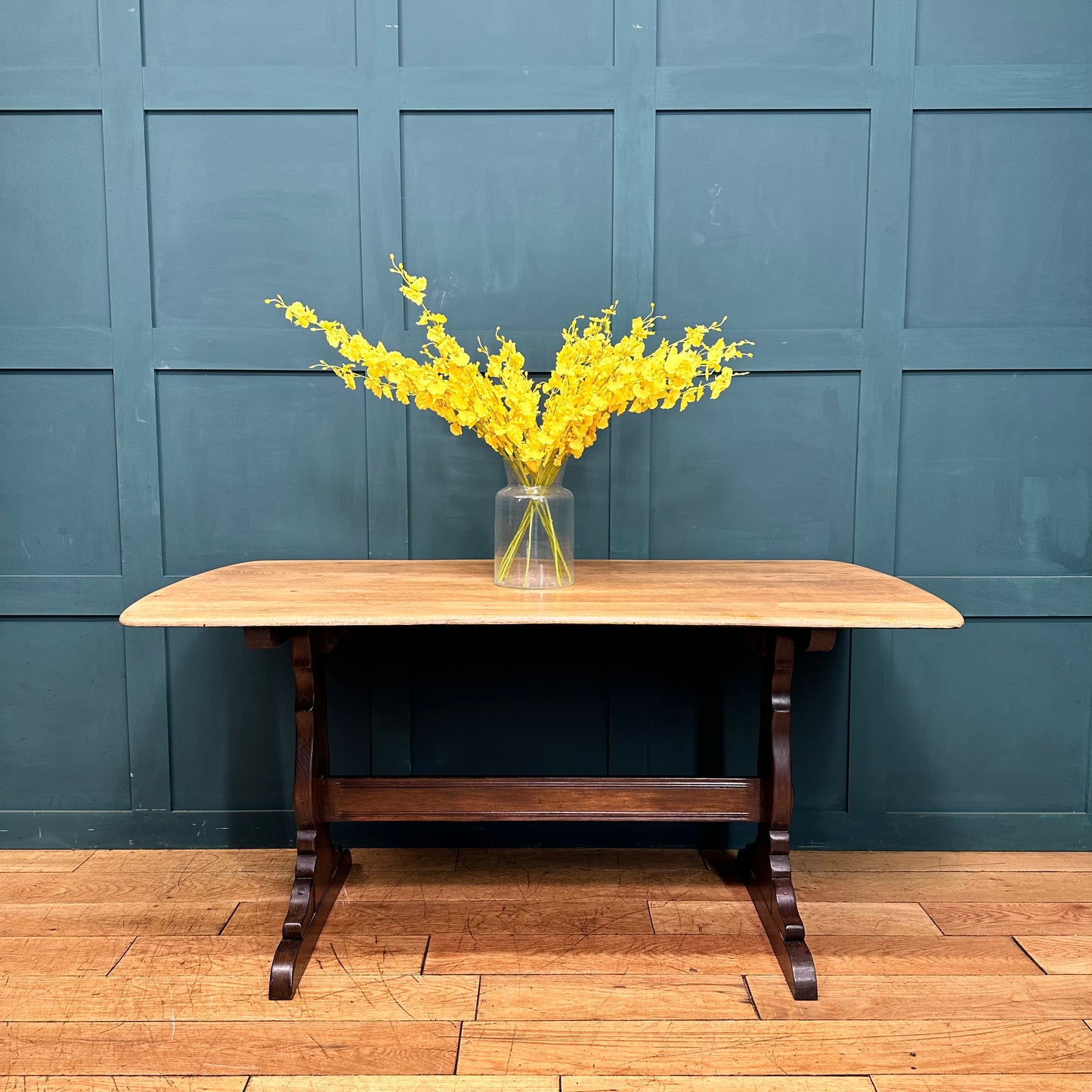Vintage Ercol Refectory Table  / Elm Dining Table / Mid Century/ Kitchen Table/E