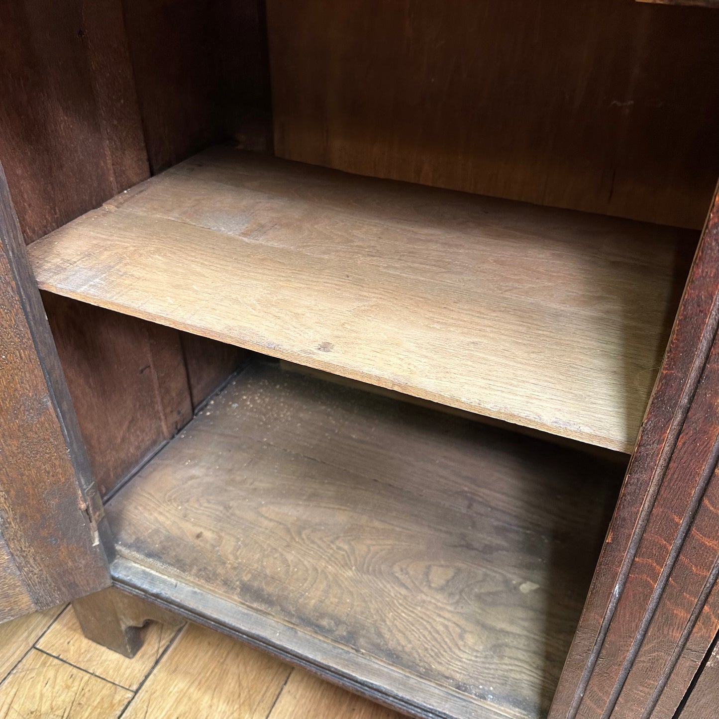 Antique Oak Court Cupboard /Antique Oak Dresser/Home Cocktail Bar / Oak Cabinet / Buffet Server