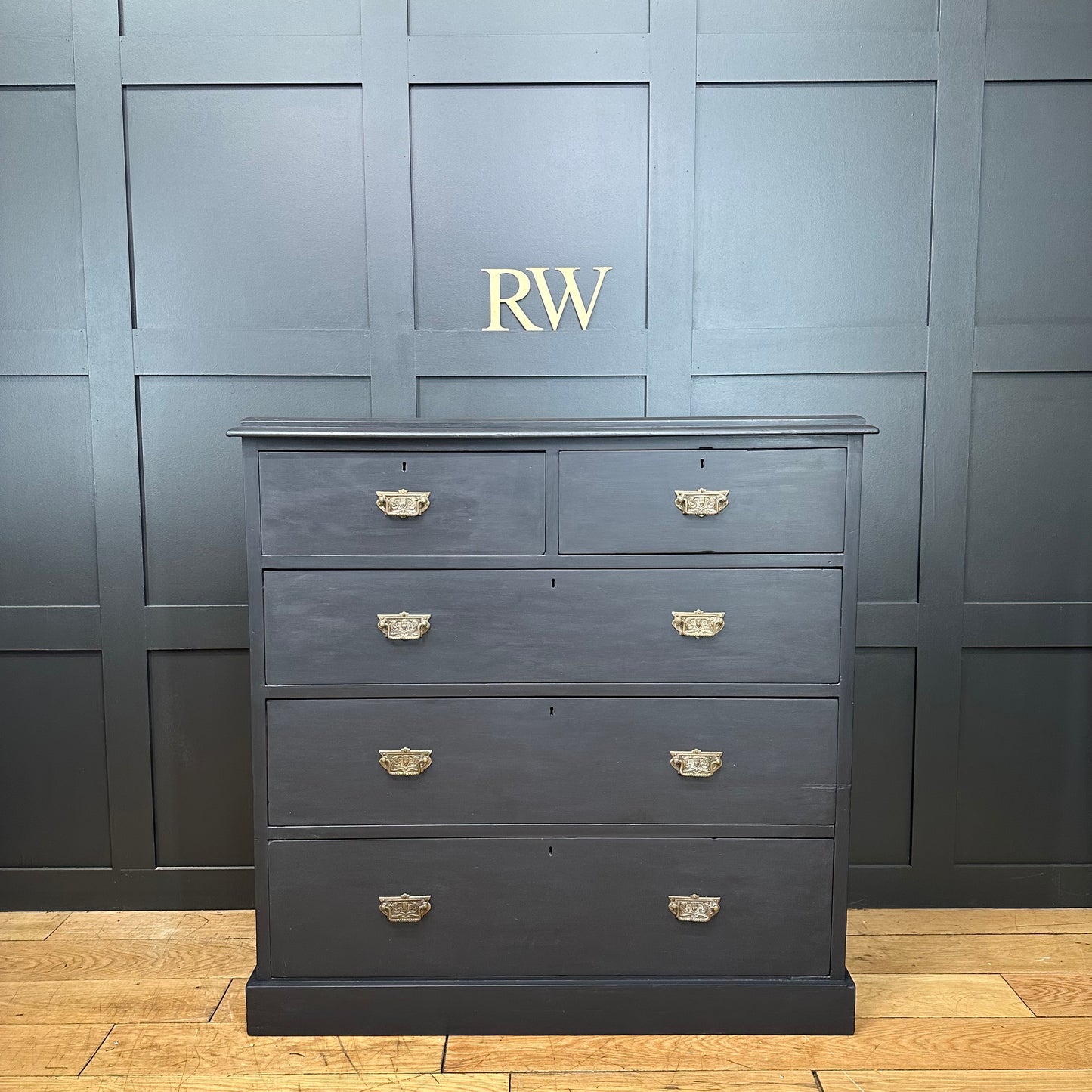Antique Chest Of Drawers / Bedroom Drawers / Frenchic Black Jack