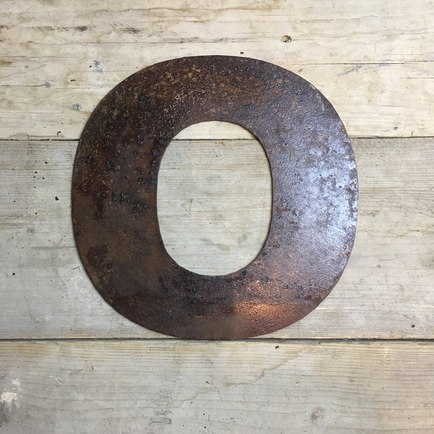 12" Rusty Fat Font Metal Letters A-Z 0-9.