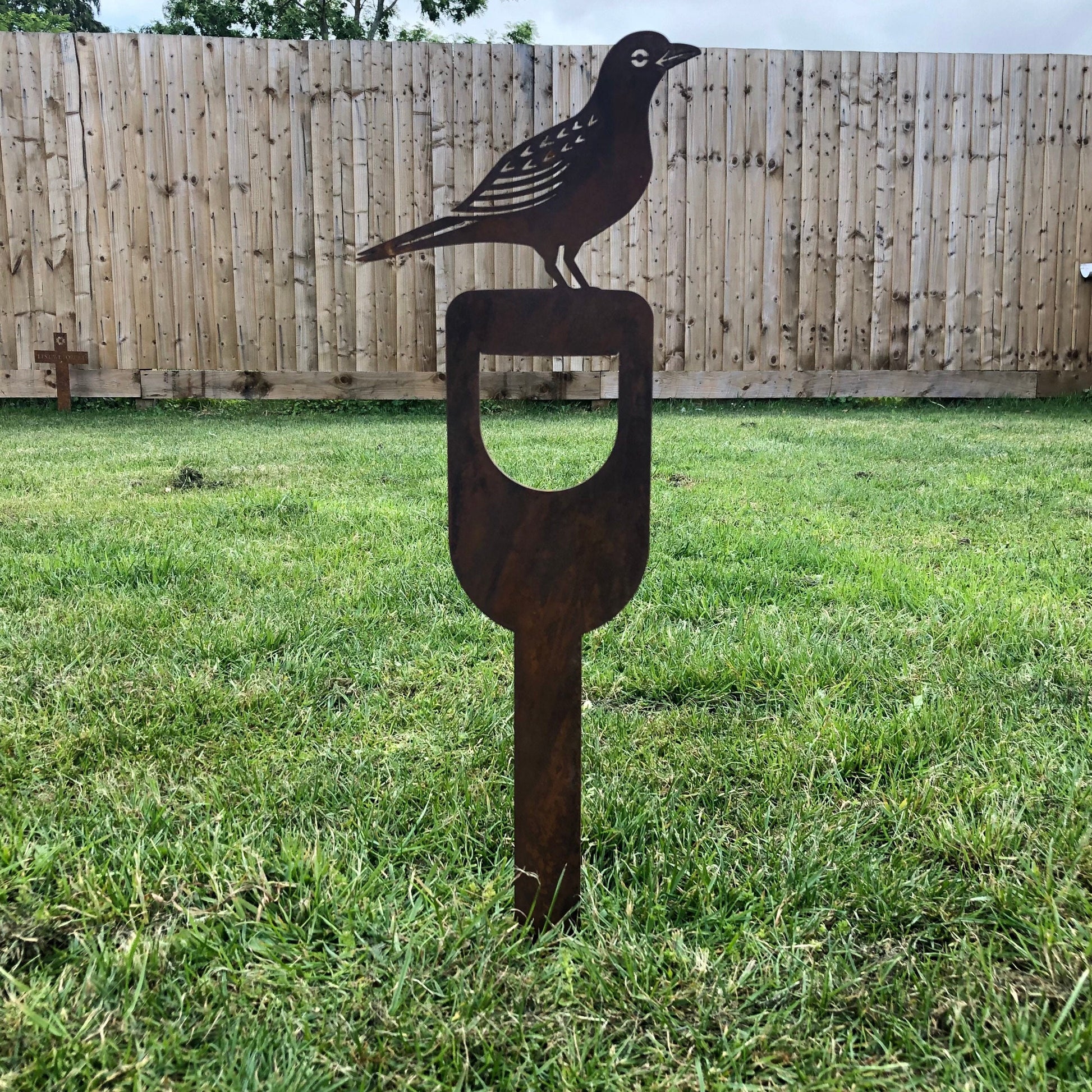large blackbird spade decoration 
