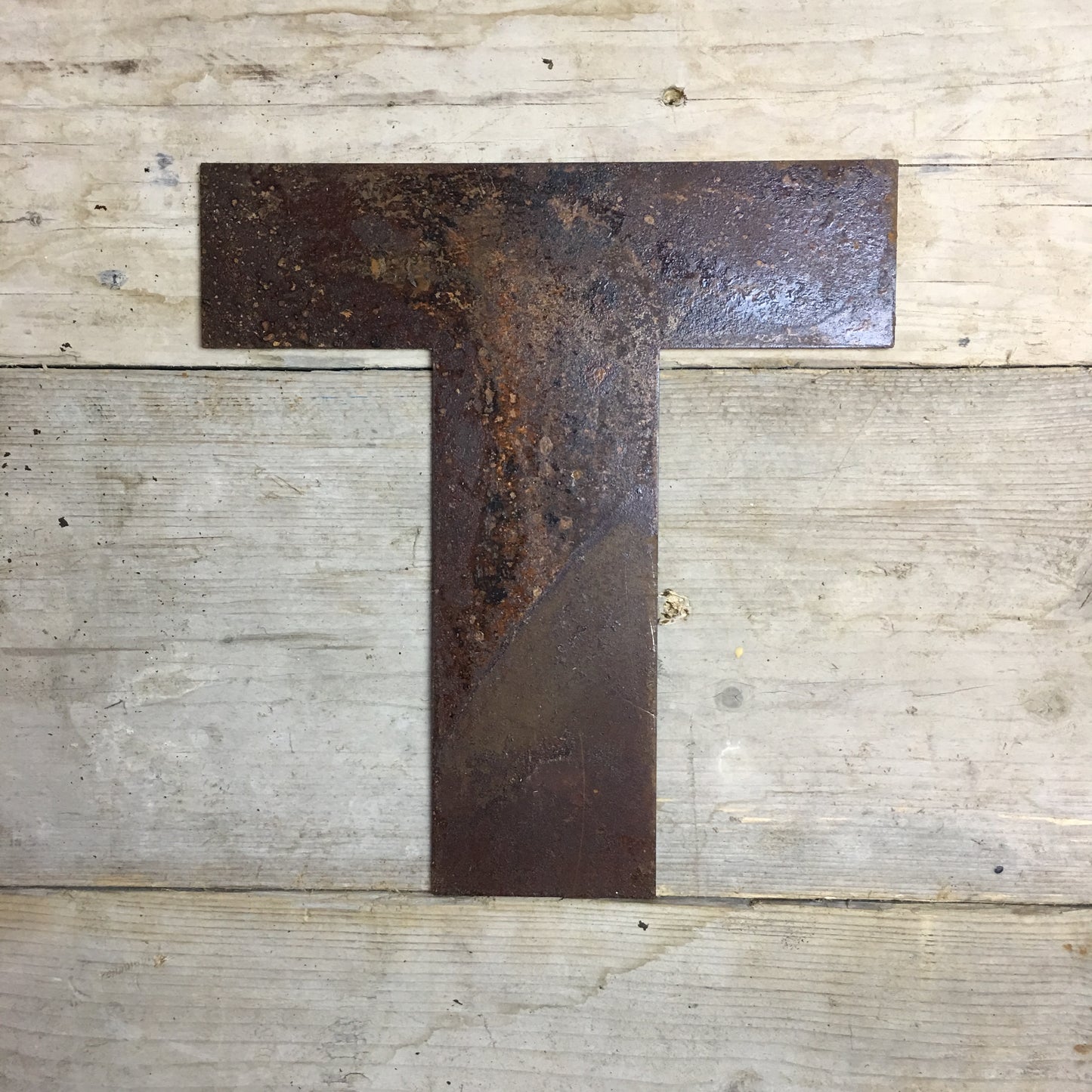 12" Rusty Fat Font Metal Letters A-Z 0-9.