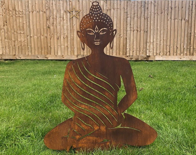 Large metal buddha garden decoration