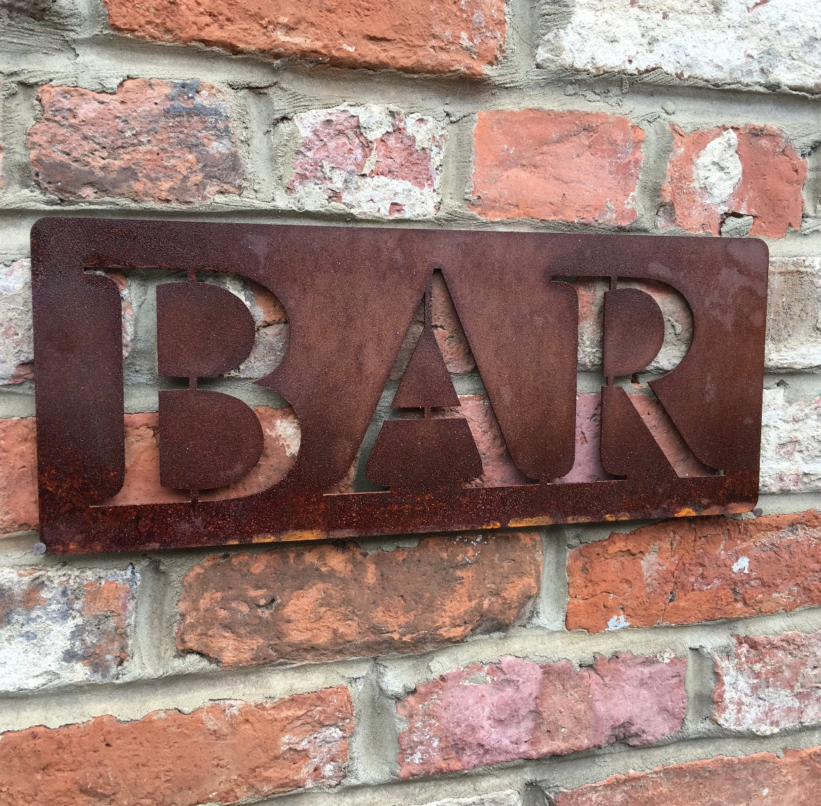 Rustic Bar Sign , Home Bar Decoration , Garden Bar Sign , Bar Accessories