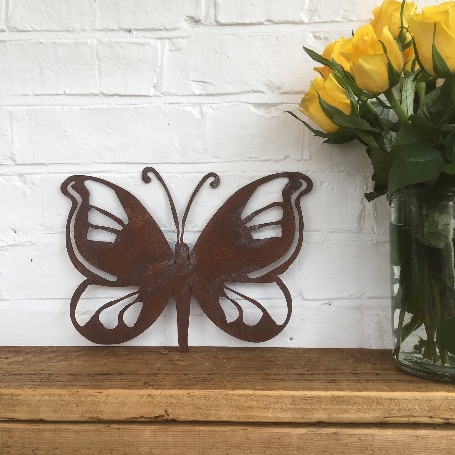 Rusty Metal Butterfly Wall Decoration