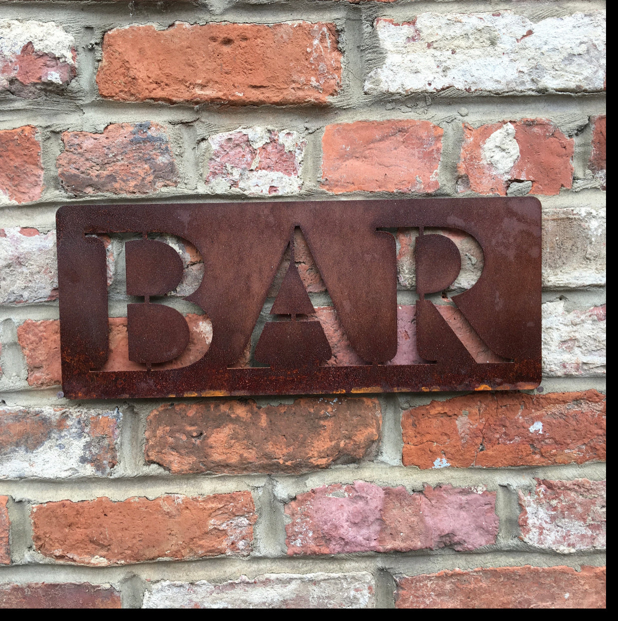 Rustic Bar Sign , Home Bar Decoration , Garden Bar Sign , Bar Accessories