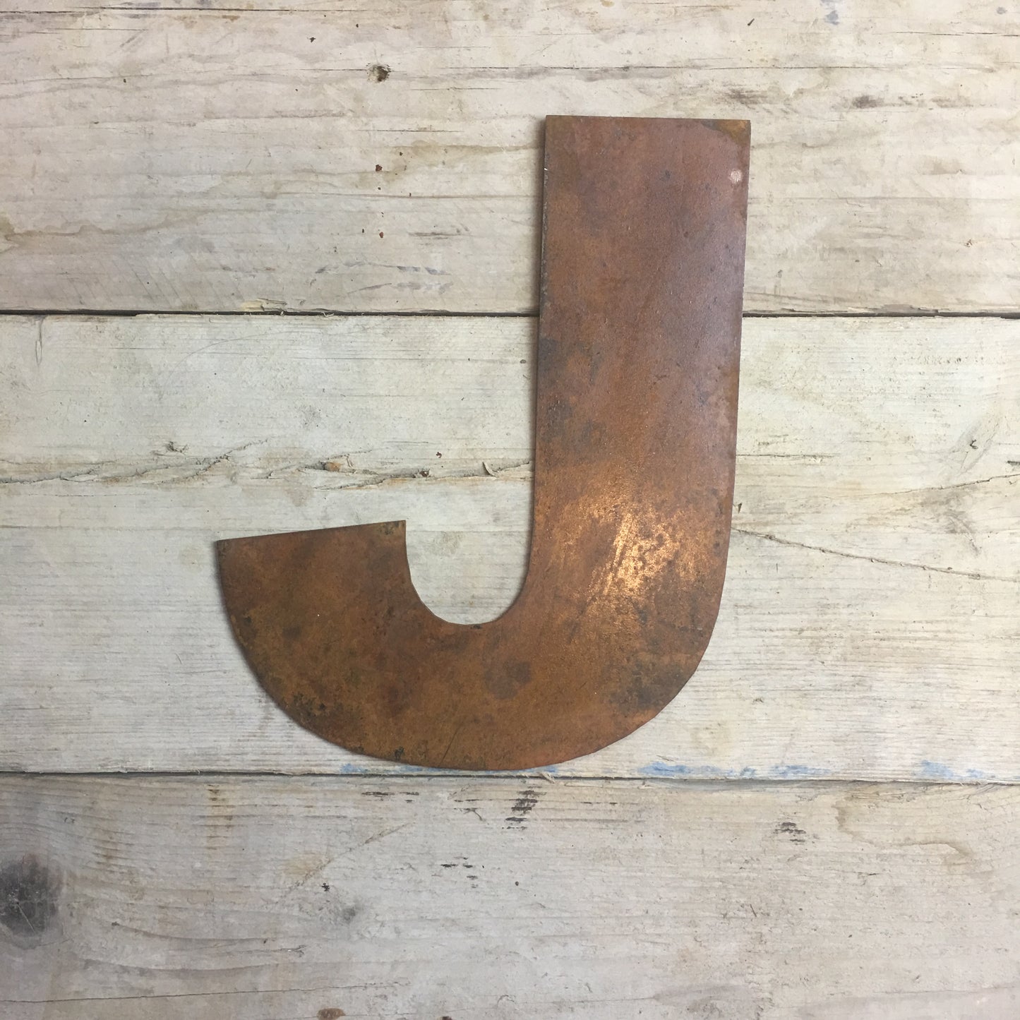 12" Rusty Fat Font Metal Letters A-Z 0-9.