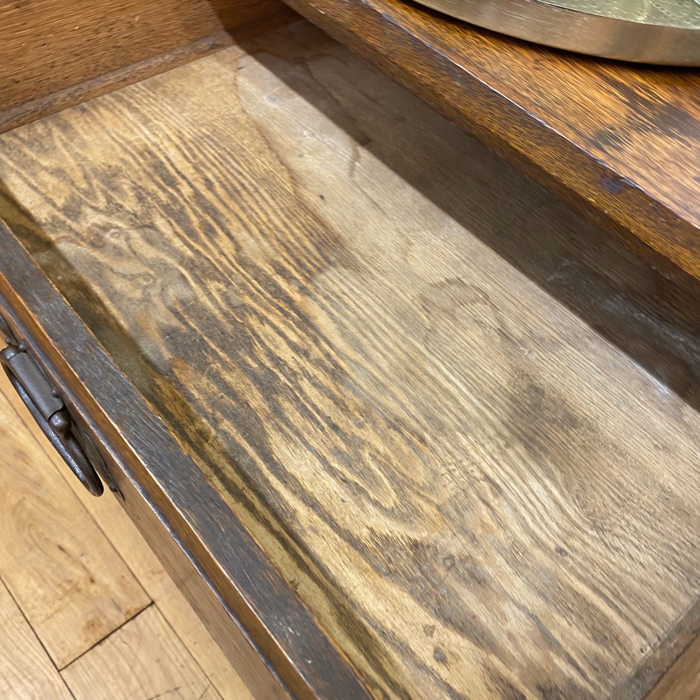 Antique Oak Dresser / Mirrored Dresser / Arts & Crafts / Oak Sideboard