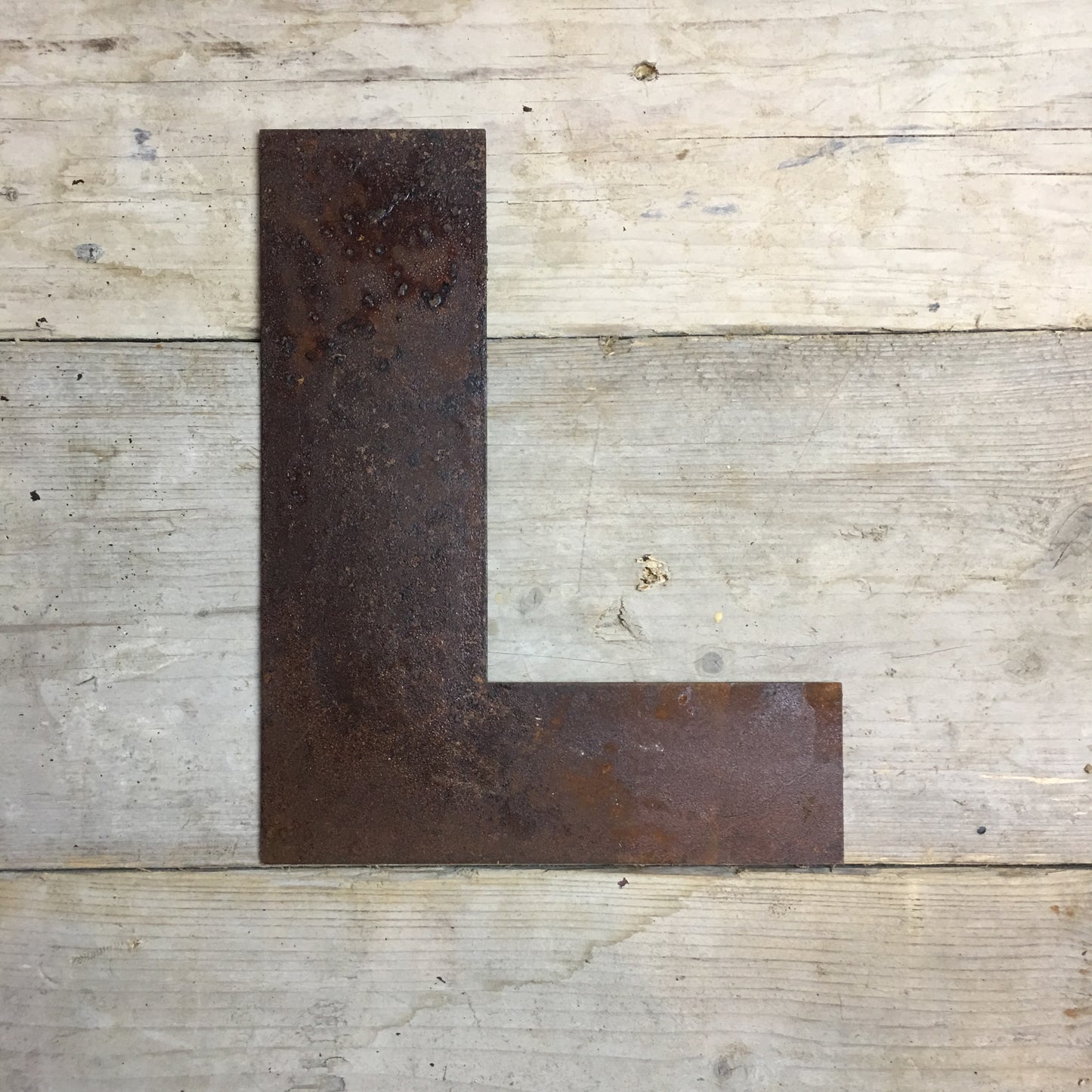 12" Rusty Fat Font Metal Letters A-Z 0-9.