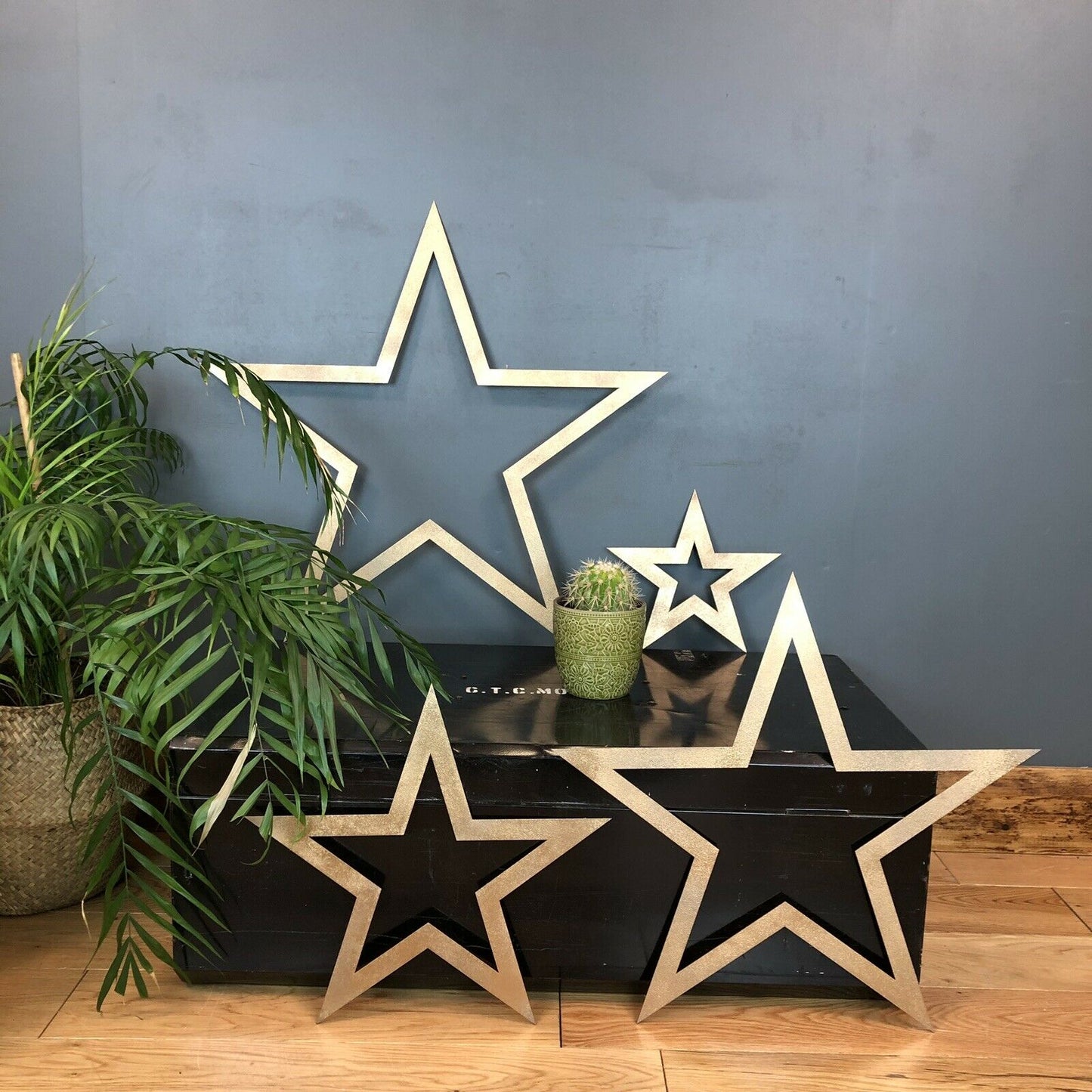 Rustic Metal Star Garden Decoration