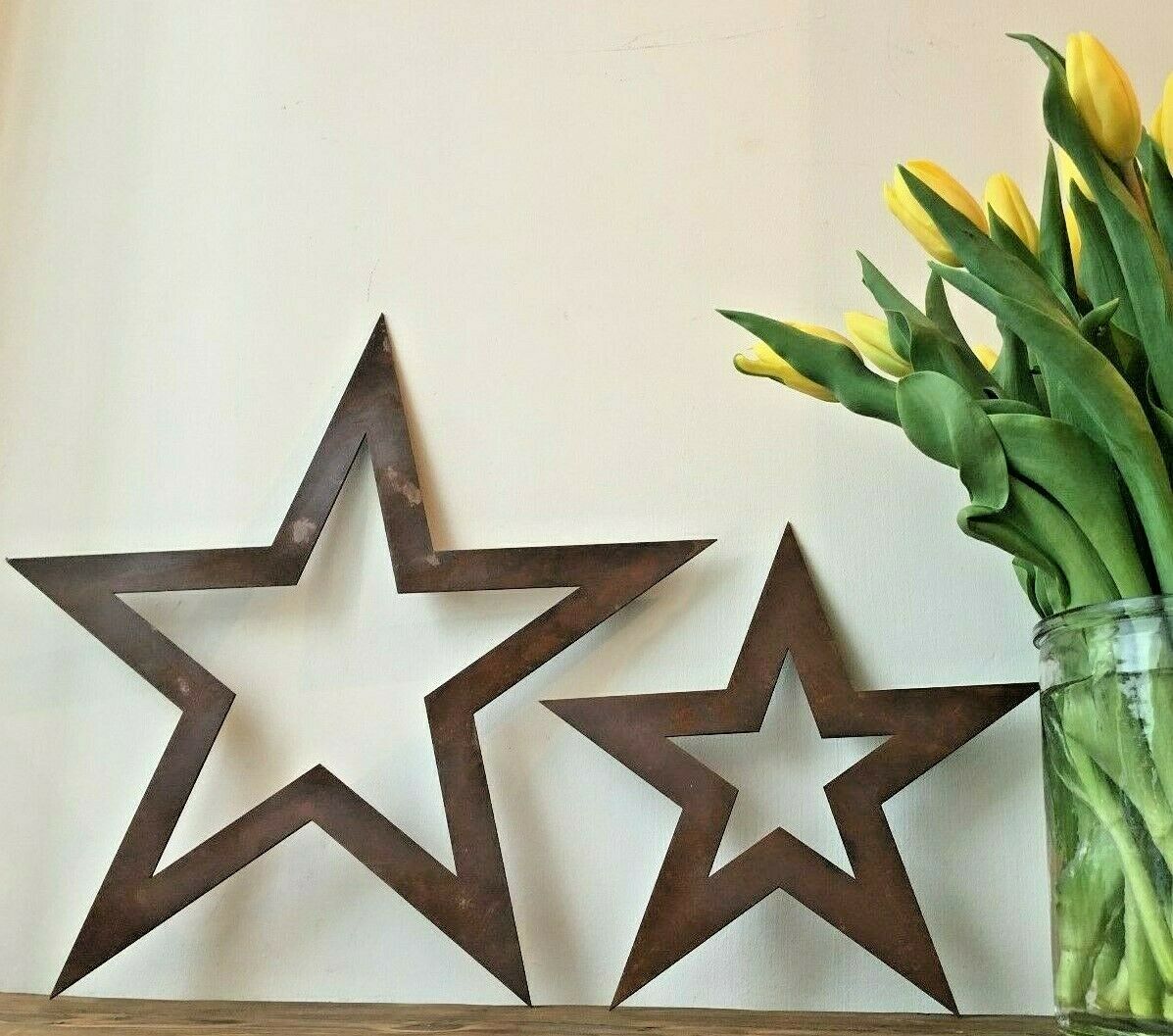 Rustic Metal Star Garden Decoration