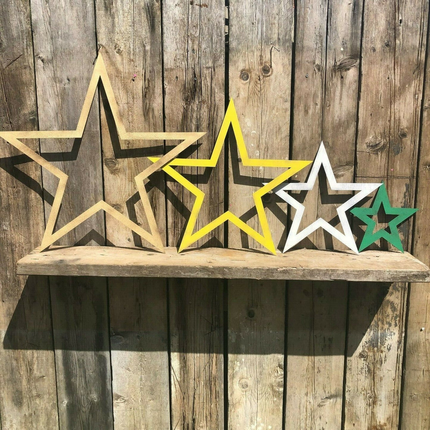 Rustic Metal Star Garden Decoration