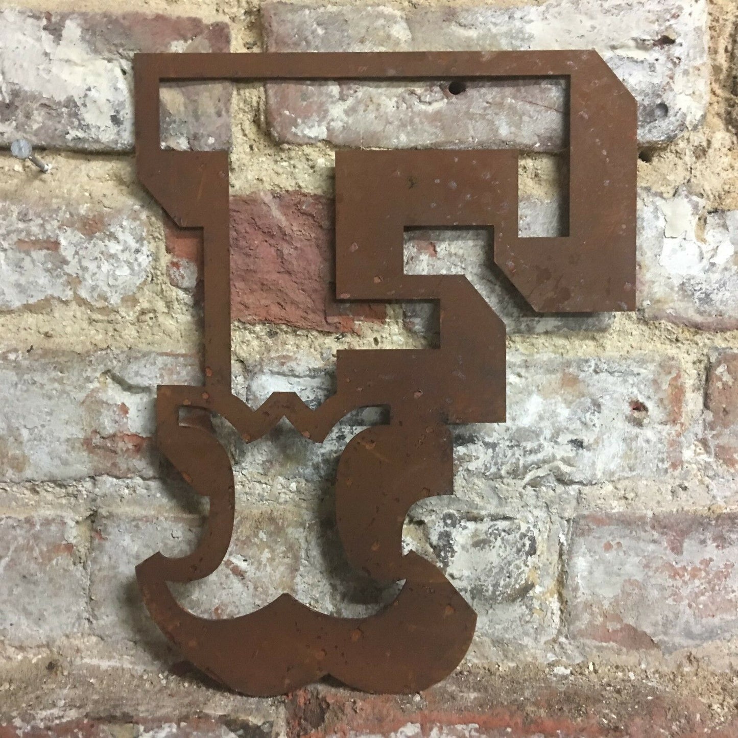 Rusty 12" Carnival Metal Letters A-Z