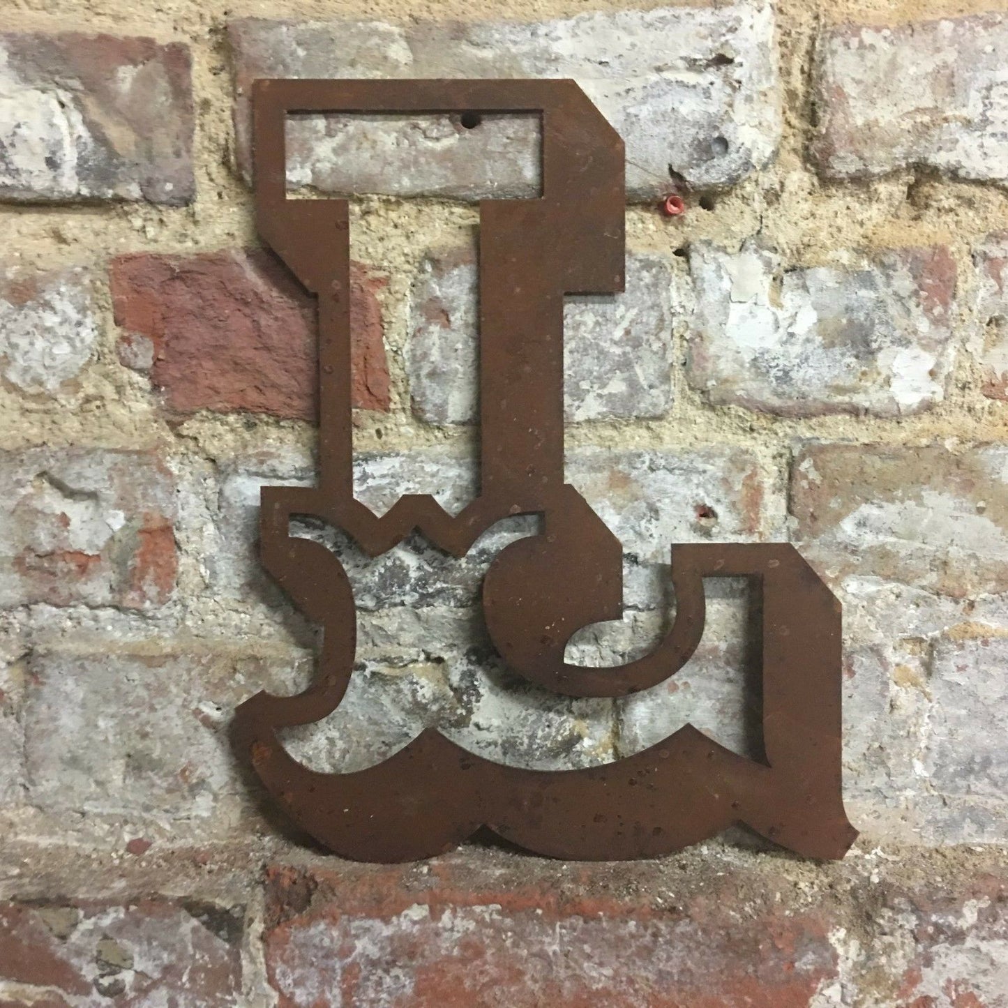 Rusty 12" Carnival Metal Letters A-Z