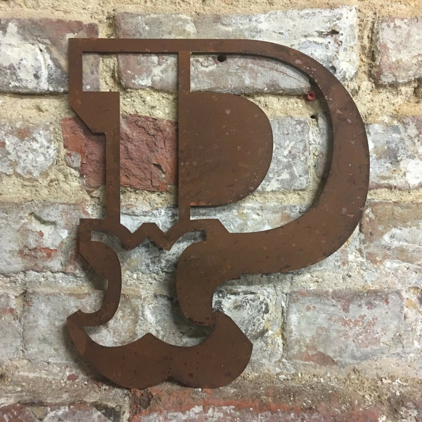 Rusty 12" Carnival Metal Letters A-Z