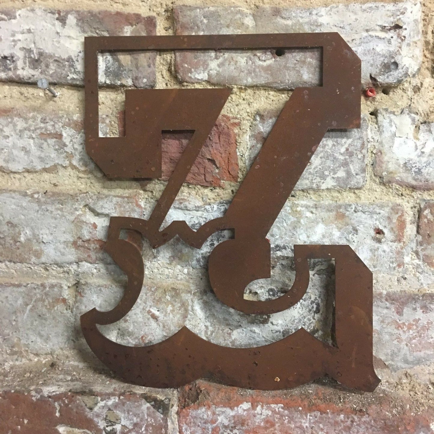 Rusty 12" Carnival Metal Letters A-Z